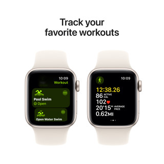 Apple Watch SE 2024 4G 40mm Starlight Sport Band M/L