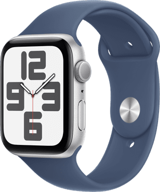 Apple Watch SE 2024 44mm Silver Sport Band M/L
