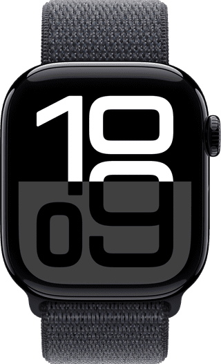 Apple Watch Series 10 42mm Black Sport Watch Strap