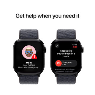 Apple Watch Series 10 42mm Black Sport Watch Strap