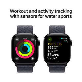 Apple Watch Series 10 42mm Black Sport Watch Strap