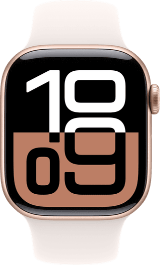 Apple Watch Series 10 42mm Roségoud Sportband S/M
