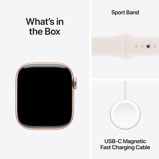 Apple Watch Series 10 42mm Roségoud Sportband S/M