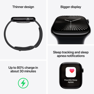 Apple Watch Series 10 42mm Roségoud Sportband S/M