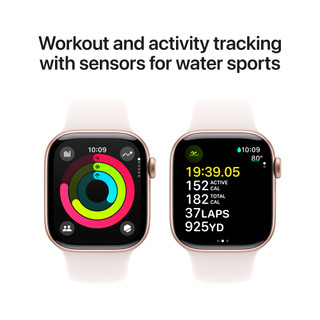 Apple Watch Series 10 42mm Roségoud Sportband S/M