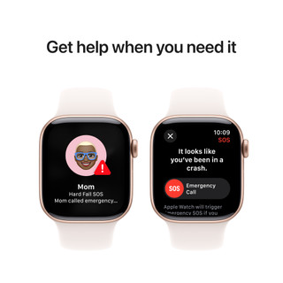 Apple Watch Series 10 42mm Roségoud Sportband S/M