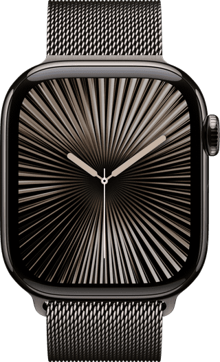 Apple Watch Series 10 4G 42mm Titanium Black Milanese Watch Strap