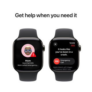 Apple Watch Series 10 4G 42mm Titanium Black Sport Band M/L