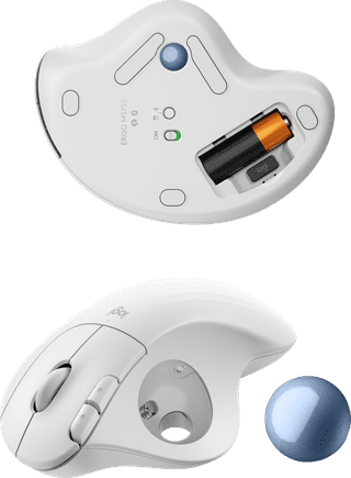 Logitech ERGO M575S Wireless Trackball Mouse White