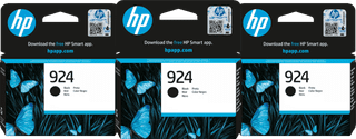 HP 924 Cartridge Zwart Triple Pack