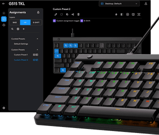 Logitech G515 TKL Gaming Keyboard AZERTY
