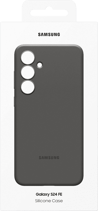 Samsung Galaxy S24 FE Siliconen Back Cover Zwart