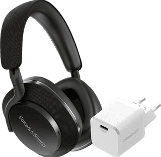 Bowers & Wilkins Px7 S2 Noir + BlueBuilt Power Delivery Chargeur avec Port USB-C 20 W Blanc