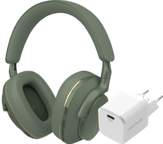 Bowers & Wilkins Px7 S2e Vert + BlueBuilt Power Delivery Chargeur avec Port USB-C 20 W Blanc