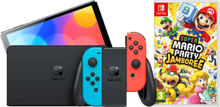 Nintendo Switch OLED Blue/Red + Mario Party Jamboree