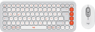 Logitech Pop Icon Combo toetsenbord en muis set Wit AZERTY