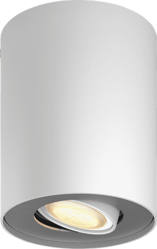 Philips Hue Pillar Mounted Spot Light White Ambiance - White - 1-spot