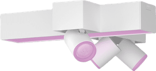 Philips Hue Centris Spot Monté en Surface White and Color - Blanc - En croix - 3 spots