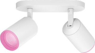 Philips Hue Fugato Mounted Spot Light White and Color - White - 2-spots