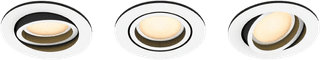 Philips Hue Milliskin Recessed Spot Light White Ambiance - Round - White - 3-pack