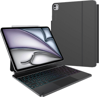 BlueBuilt Apple iPad Air (2024) 13 inches Keyboard Cover AZERTY Black