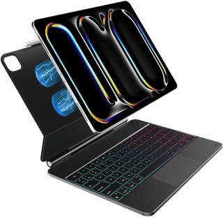 BlueBuilt Apple iPad Pro (2024) 13 inch Toetsenbord Hoes AZERTY Zwart