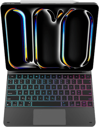 BlueBuilt Apple iPad Pro (2024) 13 inch Toetsenbord Hoes AZERTY Zwart