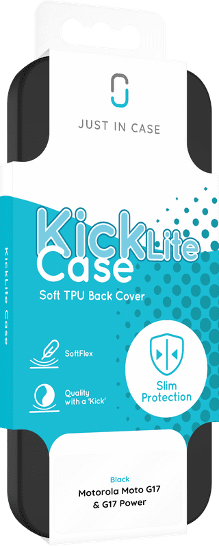 Just in Case Soft Design Motorola Moto G17 / G17 Power Back Cover Noir
