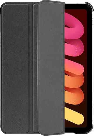 Just in Case Tri-Fold Apple iPad mini 7 Book Case Noir