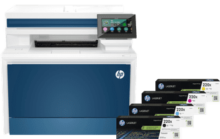 HP Color LaserJet Pro MFP 4302fdw + 1 Extra Set XL Toner Cartridges