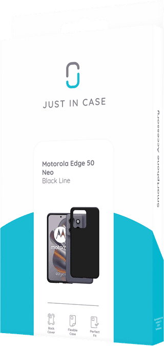 Just in Case Soft Design Motorola Edge 50 Neo Back Cover Noir
