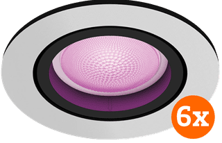 Philips Hue Centura Spot Encastré White and Color - Rond - Aluminium - Lot de 6
