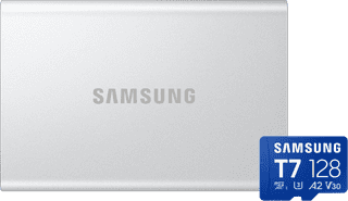 Samsung T7 Resurrected Portable SSD 2 To + Samsung MicroSDXC T7 128 Go 170 Mo/s