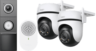 TP-Link Tapo C520WS Duo Pack + D235 Smart Battery & Wired Doorbell