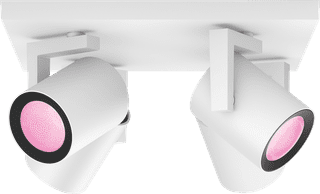 Philips Hue Argenta Spot Monté en Surface White and Color - Blanc - 4 Spots