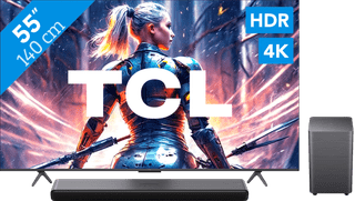 TCL QLED 55C71B + TCL S55H 2.1 Barre de Son