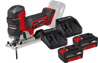 Einhell TP-JST 18/135 Li BL Solo 4.0Ah Battery (2x) Starter Kit