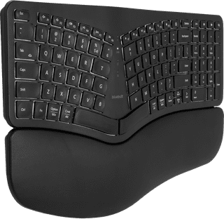 BlueBuilt Draadloos Ergonomisch Bluetooth Toetsenbord AZERTY