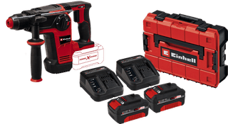 Einhell TP-HD 18/26 Li BL Solo Batterie 4,0 Ah (2x) Kit de Démarrage