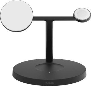 Belkin Boost Charge Pro MagSafe and Qi2 3-in-1 Wireless Charger 15W with Stand Black