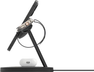 Belkin Boost Charge Pro MagSafe and Qi2 3-in-1 Wireless Charger 15W with Stand Black