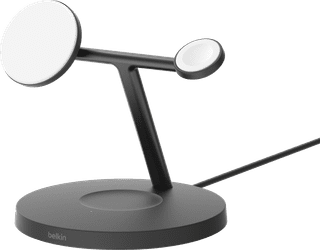 Belkin Boost Charge Pro MagSafe and Qi2 3-in-1 Wireless Charger 15W with Stand Black