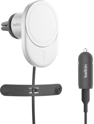 Belkin Telefoonhouder Auto Luchtrooster met MagSafe en Qi2 Opladen Zilver