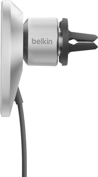 Belkin Phone Mount Car Air Vent with MagSafe and Qi2 Charging Silver