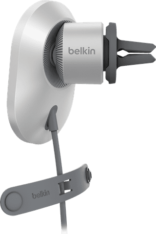 Belkin Phone Mount Car Air Vent with MagSafe and Qi2 Charging Silver