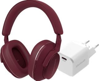Bowers & Wilkins Px7 S2e Rouge + BlueBuilt Power Delivery Chargeur avec Port USB-C 20 W Blanc