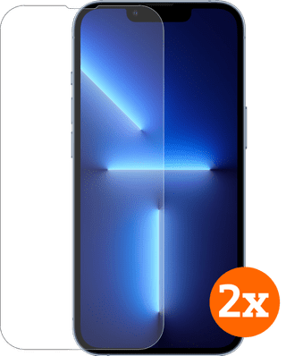BlueBuilt Apple iPhone 14 / 13 / 13 Pro  Screenprotector Glas Duo Pack