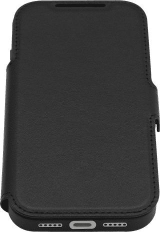 BlueBuilt Book Case with MagSafe iPhone 18 Pro Leather Black