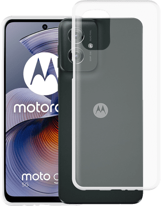 Just in Case Soft Design Motorola Moto G55 Back Cover Transparent