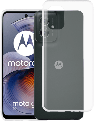 Just in Case Soft Design Motorola Moto G75 Back Cover Transparent